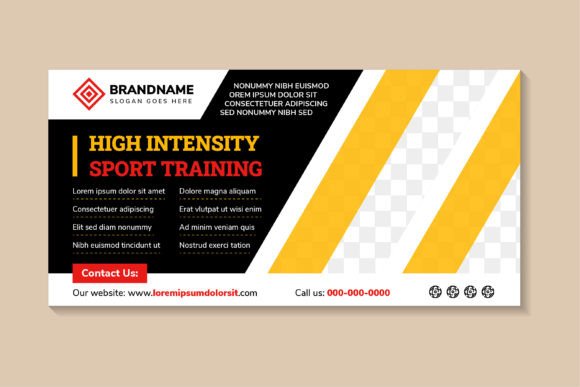 High Intensity Horizontal Banner Review: Graphics & Print Templates