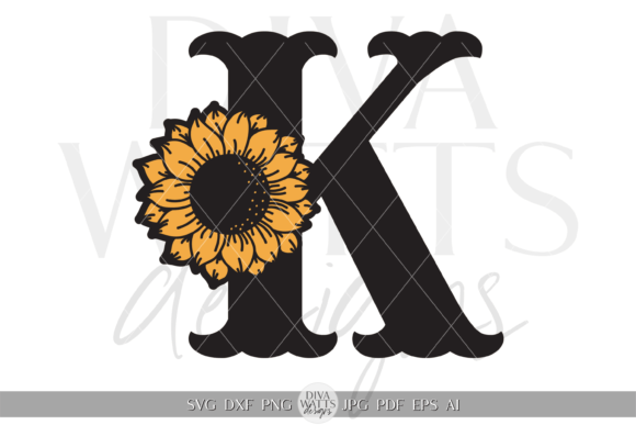 Letter K Art Graphic SVG for Modern Crafts & Graphics