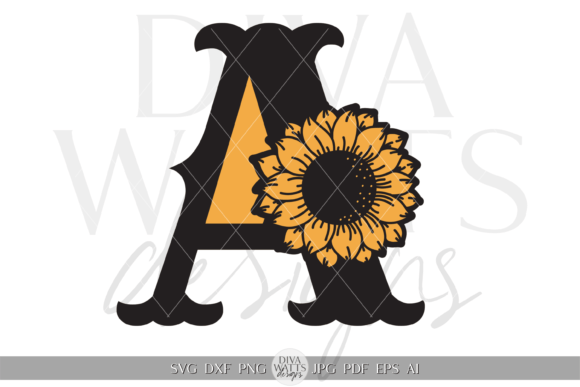 Monogram Letter a DWD SVG for Graphics and Crafts