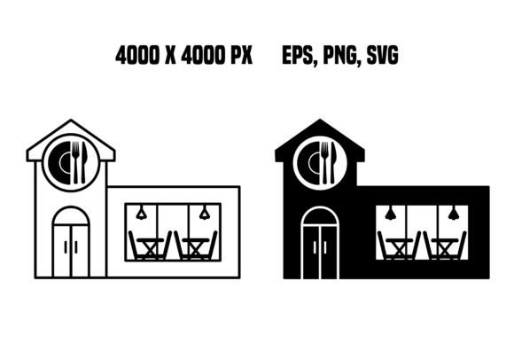 Restaurant Building Icons: Essential Graphics for Modern Publishing