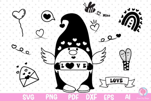 Valentine Svg, Gnome Valentine: A Smart Graphics Choice for Print Templates