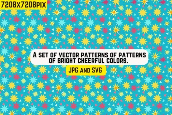 Vibrant Birthday Delights Patterns SVG for Graphics and Crafts