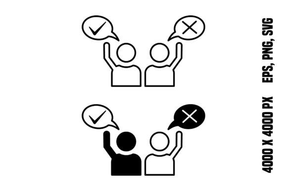 Vote Icons Graphics for Handmade Crafting and Cricut Projects