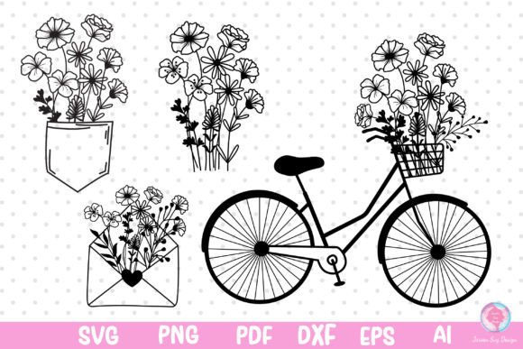 Wildflower Svg, Flower Svg, Flower Bundle: A Review for Graphics and Print Templates